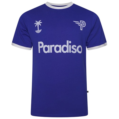 KAM – T-Shirt mit Paradiso-Print, Surfblau